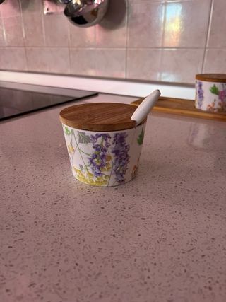 Set 3 porta zucchero con cucchiaino