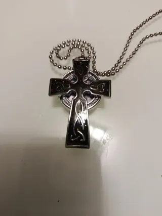 Collar RELOJ Cruz Celta esmaltada Multicolor