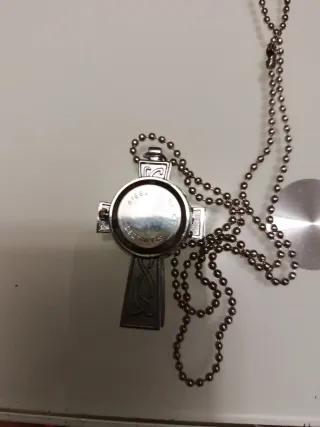 Collar RELOJ Cruz Celta esmaltada Multicolor