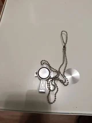 Collar RELOJ Cruz Celta esmaltada Multicolor