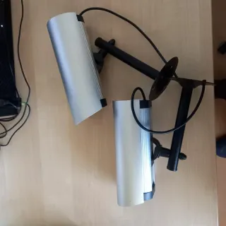 Coppia Finte Telecamere Esterno Metallo