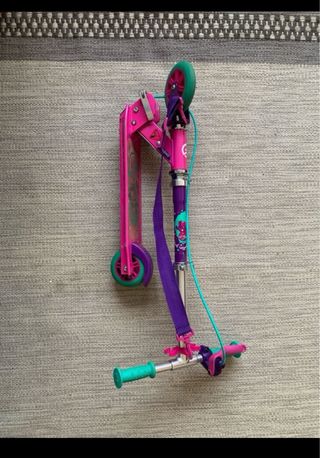 Patinete infantil Oxelo plegable rosa