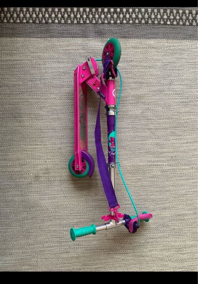 Patinete infantil Oxelo plegable rosa