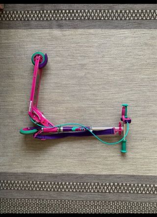 Patinete infantil Oxelo plegable rosa