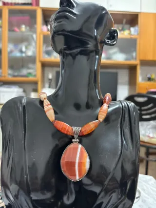 Collana Agata con Ciondolo Argento