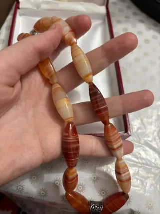 Collana Agata con Ciondolo Argento