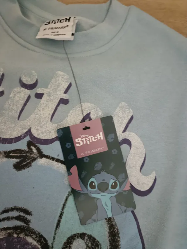 Sudadera azul y rosa de Stich, talla de 38-40
