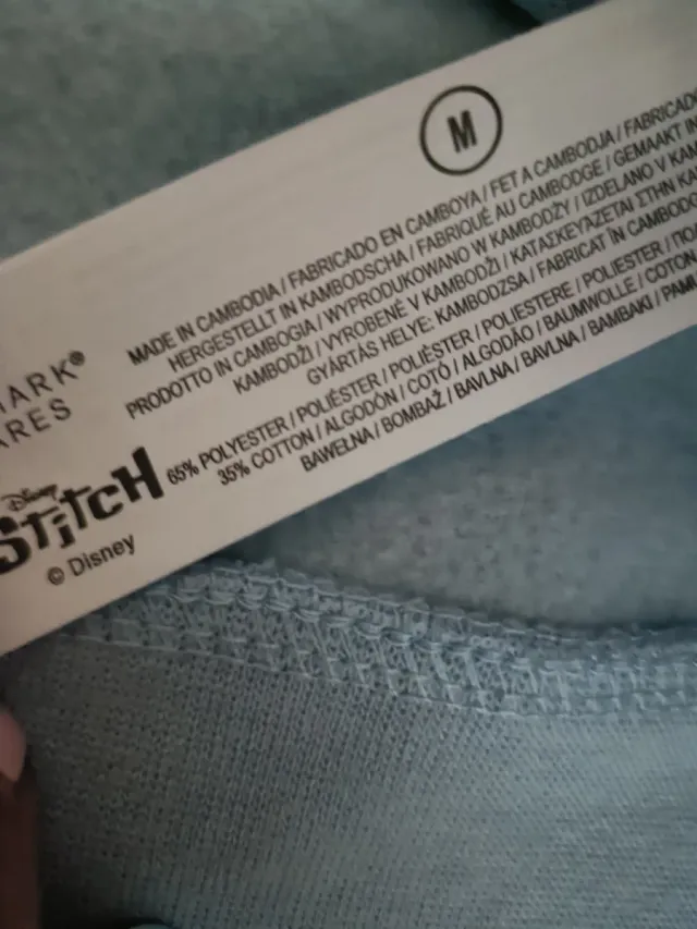 Sudadera azul y rosa de Stich, talla de 38-40