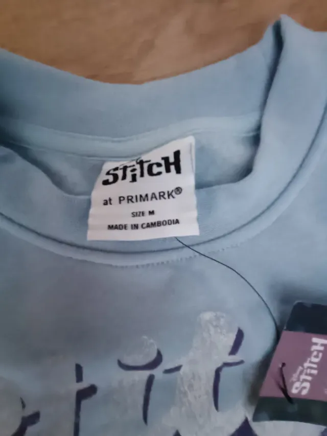 Sudadera azul y rosa de Stich, talla de 38-40
