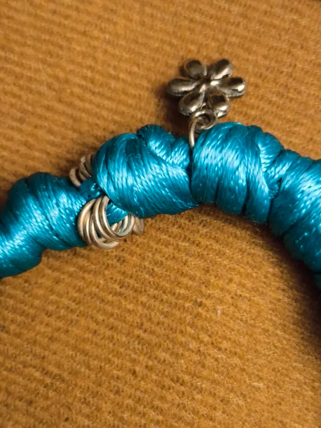 Pulsera Mexicana Virgen Plateada