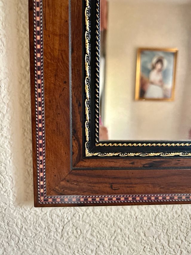 Espejo Madera con Lámina Barco