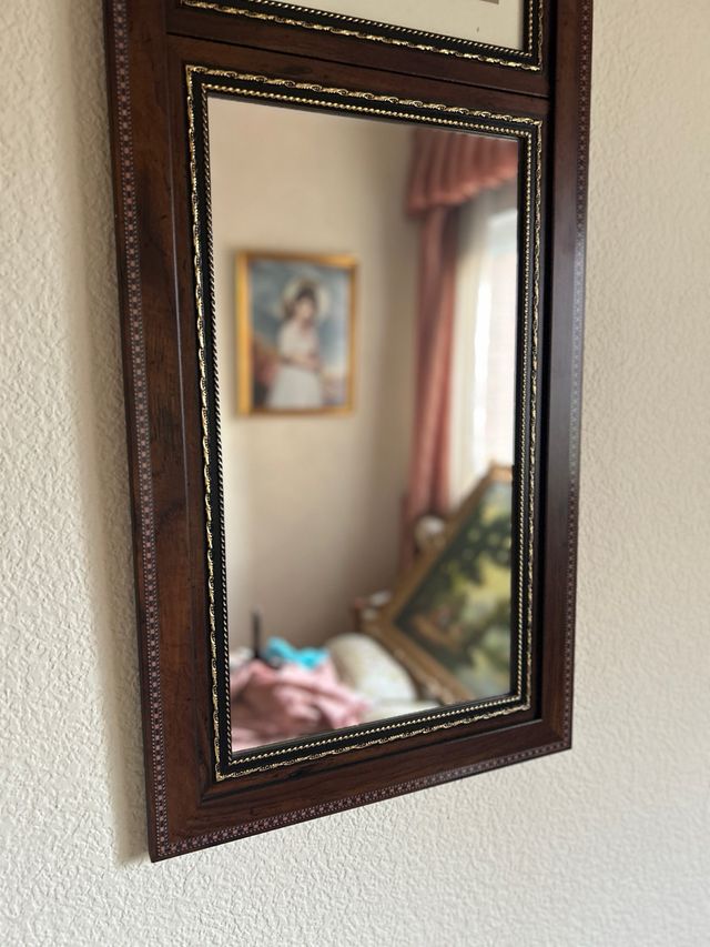 Espejo Madera con Lámina Barco