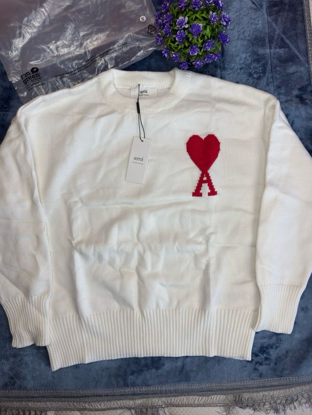 Ami Paris Jersey Corazón Rojo Talla S