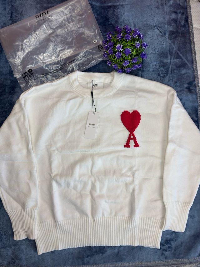 Ami Paris Jersey Corazón Rojo Talla S