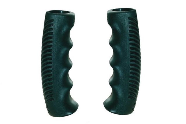 Puños Goma Negro Retro