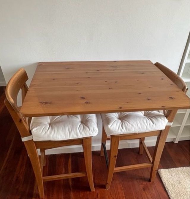 Mesa de madera plegable