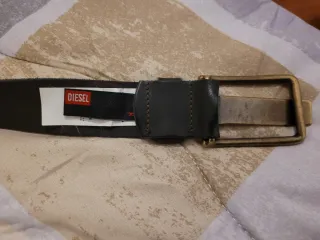 Cintura Diesel pelle nera size 90