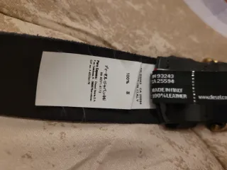 Cintura Diesel pelle nera size 90