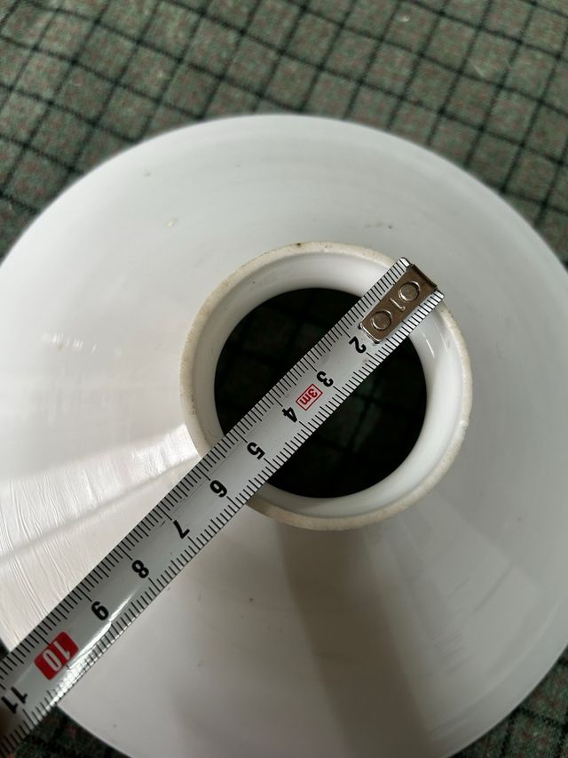 Tulipano di porcellana bianca antico opalino