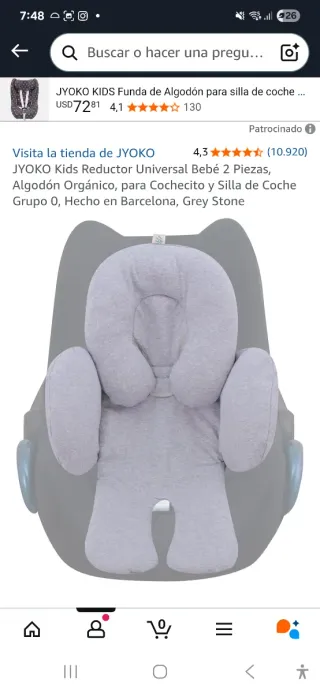 Cojín reductor universal para silla de bebé