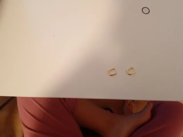 Pendientes acero inoxidable dorados