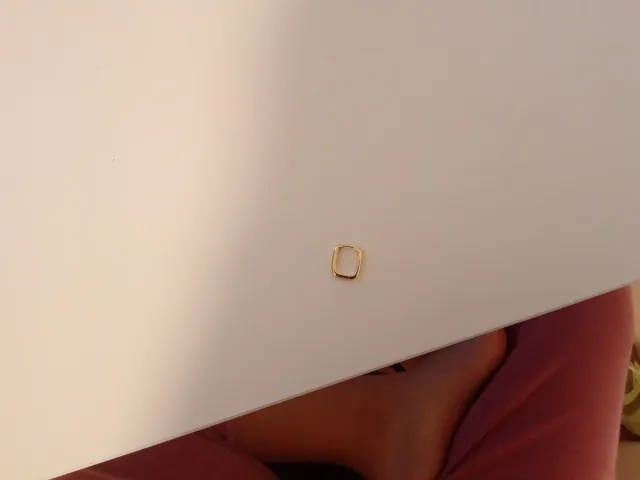 Pendientes acero inoxidable dorados