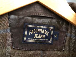 Abrigo Piel Faconnable Marrón Talla XL