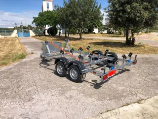 Remolque Portamotos-agua Doble 2 Eje