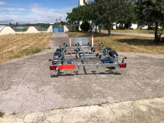 Remolque Portamotos-agua Doble 2 Eje