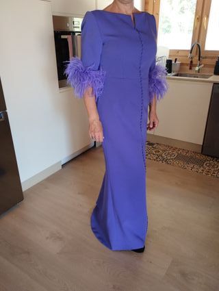 Vestido de fiesta morado Victoria