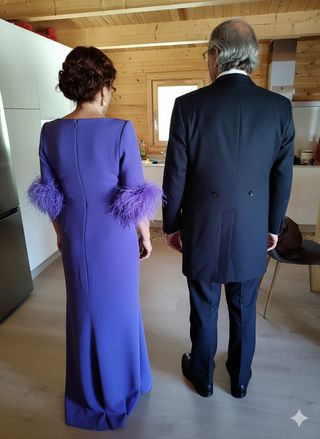 Vestido de fiesta morado Victoria