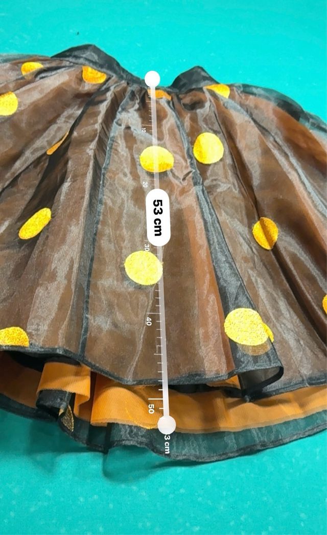 Falda vintage italiana 4 capas, tela especial