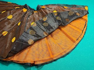 Falda vintage italiana 4 capas, tela especial