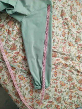 Chubasquero verde agua mujer