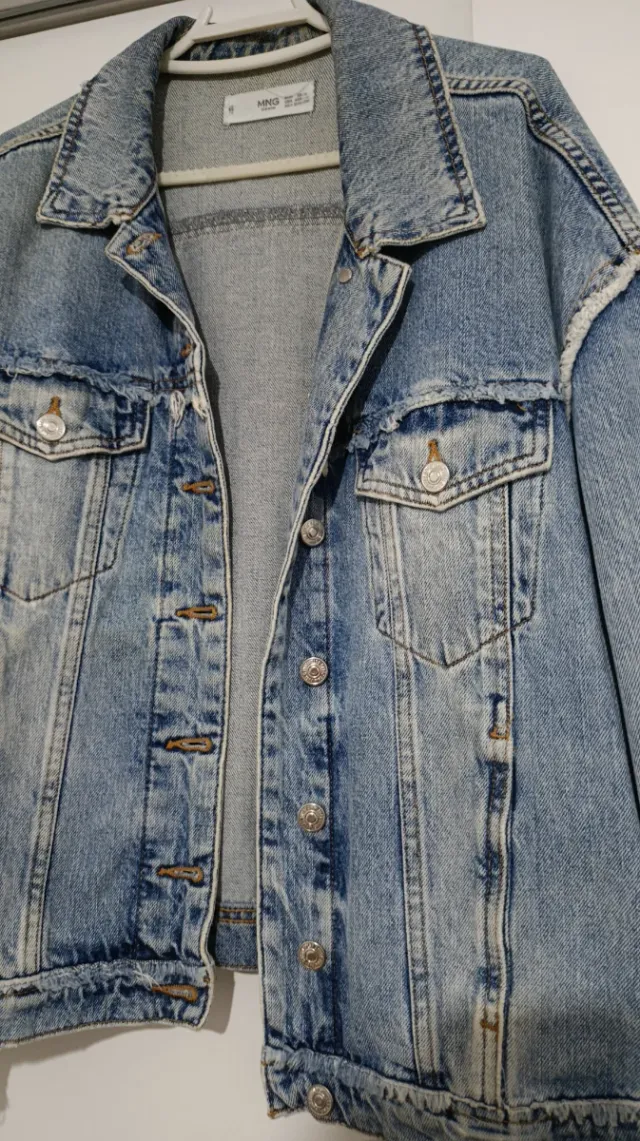 Chaqueta vaquera oversize Mango Talla única