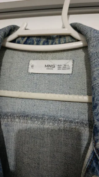 Chaqueta vaquera oversize Mango Talla única