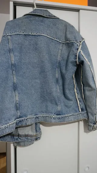 Chaqueta vaquera oversize Mango Talla única