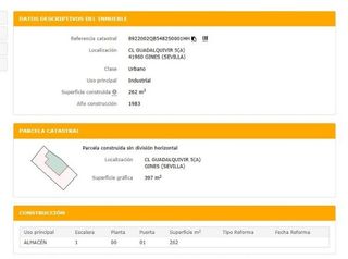 Nave industrial en venta en Gines