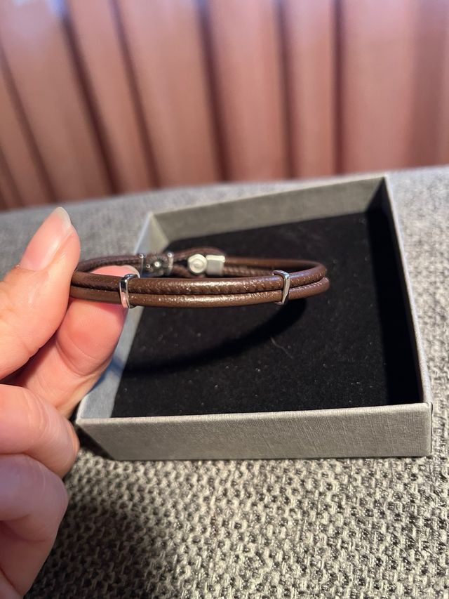 Pulsera Son of Noa Cuero Marrón y Plata