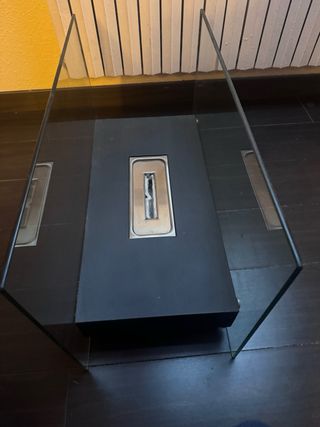 Chimenea de interior cristal y metal