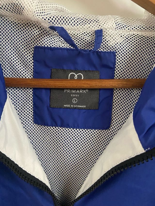 Chaqueta Cortavientos Primark Azul Talla l