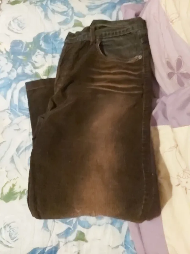 Pantaloni uomo in velluto marrone