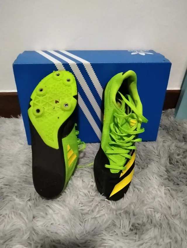 Zapatillas Adidas Clavos Negro Verde