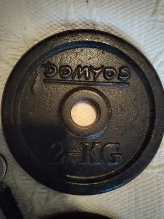 Set Mancuernas y Barra Pesas 2kg 1kg