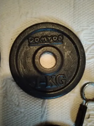 Set Mancuernas y Barra Pesas 2kg 1kg