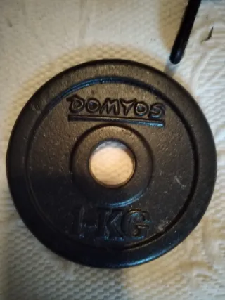 Set Mancuernas y Barra Pesas 2kg 1kg