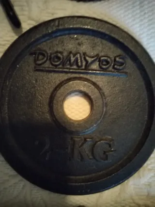 Set Mancuernas y Barra Pesas 2kg 1kg