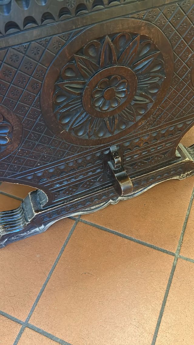 Tavolo antico '900 con 4 sedie