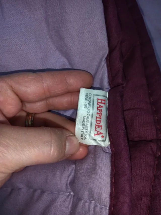 Piumone singolo bicolore viola/ lilla