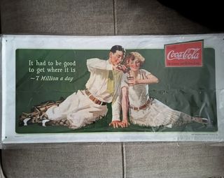 Cartel Chapa Coca-Cola 7 Million a day